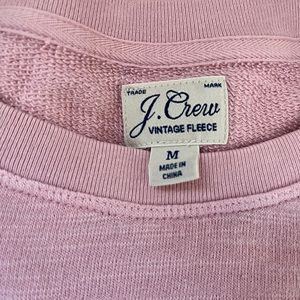 J Crew vintage pink sweatshirt